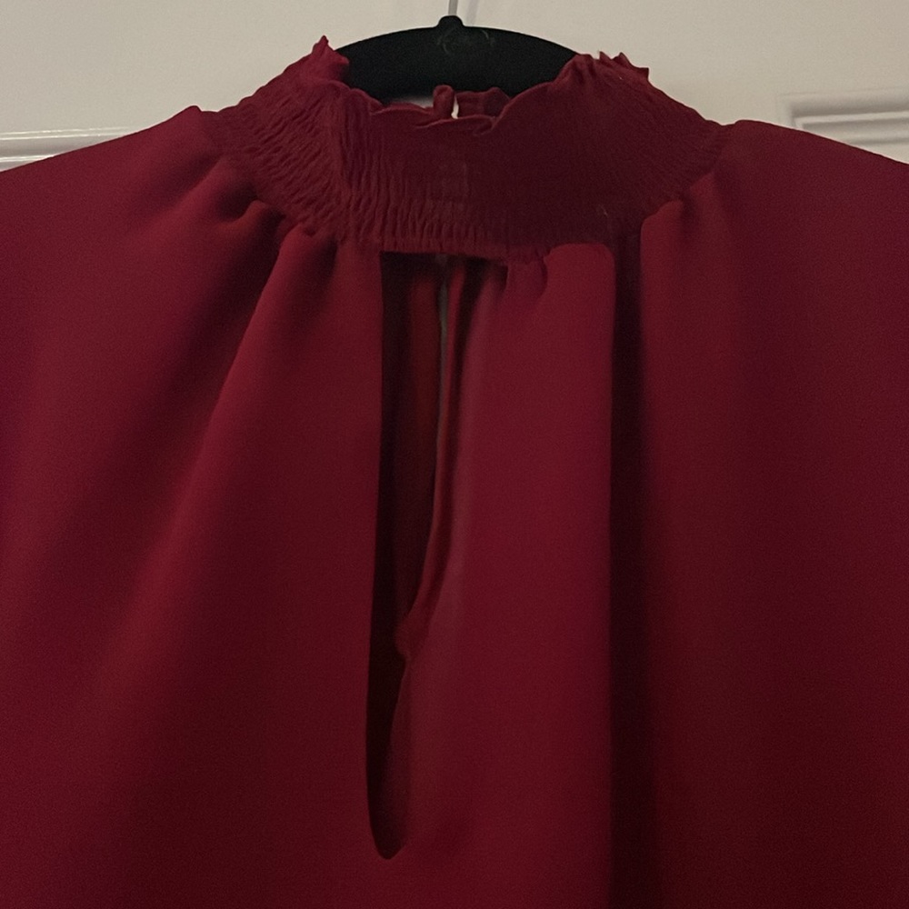 Burgundy 1.State Blouse - Picture 3 of 4